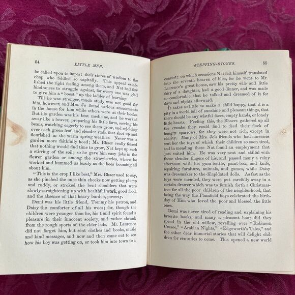 1904 Antique Book: Little Men (Illustrated) by Louisa M. Alcott. Lovely Book! - Picture 6 of 10